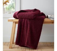 Catherine Lansfield So Soft Velvet Boucle - Manta de Terciopelo (130 x 170 cm), diseño de Damson