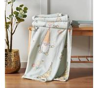Catherine Lansfield Spring Gonks Manta de Forro Polar, 130 x 170 cm, Color Verde Menta