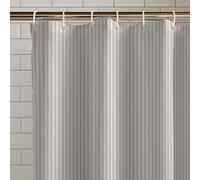 Catherine Lansfield Timeless Stripe - Cortina de Ducha (180 x 180 cm), Color Natural
