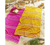 Catherine Lansfield Toalla de Playa, Algodón, Rosa/Naranja, Large, 2
