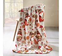 Catherine Lansfield Woodland Gonks - Manta de Forro Polar (130 x 170 cm), Color Natural
