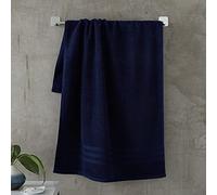 Catherine Lansfield Zero Twist, Algodón, Azul Marino, Toalla de baño