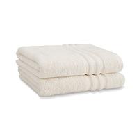 Catherine Lansfield Zero Twist - Juego de sábanas para baño (Crema