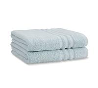 Catherine Lansfield Zero Twist - Juego de Toallas de baño de algodón Suave y Absorbente, Color Azul