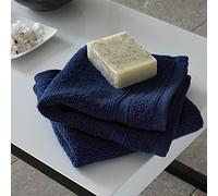 Catherine Lansfield Zero Twist Toalla, Algodón, Azul Marino, 30x30cm (x2), 2