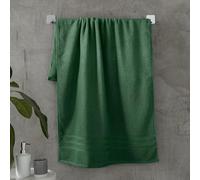Catherine Lansfield Zero Twist - Toalla de baño de algodón, Color Verde Bosque