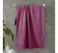 Catherine Lansfield Zero Twist - Toalla de baño de algodón Suave y Absorbente, Color Frambuesa