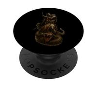 Catholar Templar Knight derrota a la Serpiente PopSockets PopGrip Adhesivo