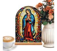 Catholic Decor for Home | Altar Decoration Jesus Virgin Mary Acrylic Stand