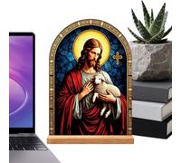 Catholic Decor for Home | Altar Decoration Jesus Virgin Mary Acrylic Stand