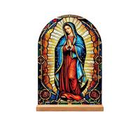 Catholic Home Decor, Jesus Virgin Mary Acrylic Ornament, Christian Desk