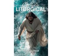 Catholic Liturgical Pocket Calendar 2025-2026: 2 Years Planner for Purse Small Size Monthly Small Organizer 4 x 6.5 inches | Jesus Walking On Water