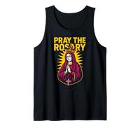Catholic Pray The Rosary Vintage Mens Surgery Recuperar Camiseta sin Mangas