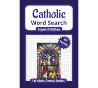 Catholic Word Search - Gospel of Matthew: Word Searches about Bible, Scriptures, Beloved Verses and More | 6x9 inches, 134 pages | 60+ Puzzles…Gift for Vacations, Holidays, and Leisure
