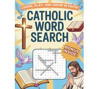 Catholic Word Search Puzzle Book: Engaging Bible Games for Kids great for Church and Homeschool