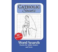 Catholic Word Search Puzzle Book: Word Searches with Easy to Read Print about Catholic Saints, Christianity, Faith and more | 6X9 inches, 110 pages | ... Gifts for Vacation, Holidays and Free Times