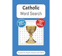 Catholic Word Search Puzzle Book: Word searches with simple to read print about Catholicism, Jesus, Church and more | 6x9 inches, 110 pages | 50+ Puzzles... Gift for Vacations, Holidays and Free Time