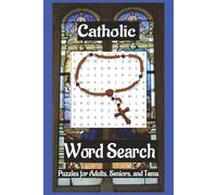 Catholic Word Search: Word Search Puzzles with Easy to Read Print about Catholicism, Catholic Religion, The Catholic Church, and More (6x9 inches, 110 ... Gift for Vacations, Holidays, and relaxation