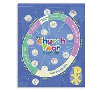 Catholic Worship Liturgical Colors Guide Calendar Reference Canvas Wall Art for Church Library(Framed,16x24inch(40x60cm))