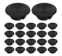 CATIEBYE 100 piezas Unidades Tapones de Recambio para Faldones Laterales Cubiertas de Orificios de Plástico Reutilizables y Desmontables para Protección y Seguridad del Vehículo