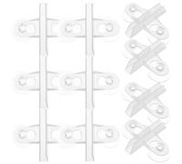 CATIEBYE 12 Clips Divisores Aislantes para Acuarios con Ventosa de Plástico, Soporte para Peceras y Recipientes de Peces, No Interfieren con Filtros ni Calentadores