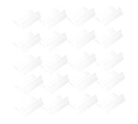 CATIEBYE 20 piezas Soporte de Etiquetas de Precio Transparentes para Tiendas y Supermercados para Exhibir y Carteles Plástico Resistente