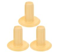 CATIEBYE 3 Tubos de Plástico Beige para Enrollador Manual de Hilo, Pieza de Repuesto y Compatible para Proyectos de Tejido en Casa