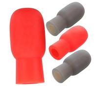 CATIEBYE 4piezas Caps Para Baquetas De Batería Mute Silencioso Para Práctica Accesorios Para Instrumentos Musicales Protección y Reducción De Ruido