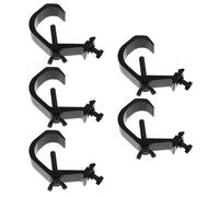 CATIEBYE 5 Abrazaderas de Aluminio para Luces de Escenario, Ganchos Ajustables para Lámparas de Cabeza Móvil, Accesorio de Armazón de Iluminación Dj, Pack de 5 Piezas para Montaje Estable