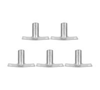 CATIEBYE 5 Soportes de Metal para Cabeza de Escoba Adaptador de Fijación Resistente para Mango de Escoba Conector de Poste Accesorio para Limpieza del Hogar y Profesional