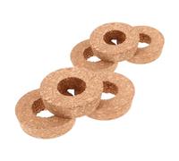 CATIEBYE 6 Piezas Tapones de Corcho con Orificio para Jarrones de Transparentes Tapas para Maceteros Hidropónicos Colgantes Accesorios Sostenibles para Decoración Moderna y Cultivo