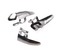 CATIEBYE 9 Púas de Dedo Índice de Acero Inoxidable Plata para Guitarra, Cómodas y Protectoras, Ideales para Tocar y Aprender Música