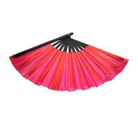 CATIEBYE Abanico Plegable de Mano Grande Color Rojo Abanico Chino Portátil de PVC para Mujer Accesorio Ligero para Bodas Fiestas y Decoraciones Nocturnas