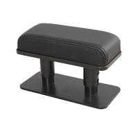 CATIEBYE Apoya Brazos para Puerta de Coche Negro Costura Negra Reposabrazos Ajustable Central y Lateral Cojín Protector Grueso y Suave para Conducción y Viajes Largos