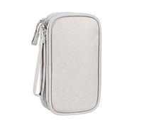 CATIEBYE Bolsa Organizadora de Cables para Viaje Cremallera Conveniente y Bolsillo de Malla Expandible, Material de Tela Oxford, Adecuado para Cargadores y Tarjetas de Memoria en Viajes