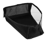CATIEBYE bolsa para colgar cochecito de bebe bolsa Pañal cesta Titulares abajo bolsa de almacenamiento multifuncional organizador de cochecito de bebé tela oxford Negro