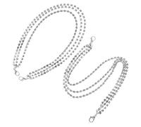 CATIEBYE Cadena Brillante para Zapatos de Mujer Gemas de Imitación, Accesorio Multicapa de Aleación de Zinc, Joya para Botas y Zapatillas, 1 Par Blanco K, Decoración para Botines y Botas