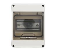 CATIEBYE Caja de Eléctricas Exterior de Plástico Resistente, 5 Circuitos Ip65 Cubierta Transparente, Adecuado para Instalación Rápida y Mantenimiento en Exteriores