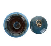 CATIEBYE Cenicero Exterior y Base Antideslizante de Cerámica con Tapa, Capacidad Grande con Diseño Elegante y Funcional Adecuado para Decoración de Hogar y Oficina