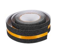 CATIEBYE Cinta Reflectante Antideslizante de Seguridad Uso Múltiple para Precaución y Advertencia Material PVC de Alto Rendimiento 1 Rollo Negro para Suelo y Escalones