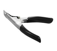 CATIEBYE Cortaúñas de Acero Inoxidable en Forma de U para Manicura Francesa, Herramienta de Manicura Profesional Borde Recto, Cortaúñas Portátil y Precisa para Cuidado de Uñas en Salón