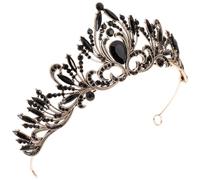 CATIEBYE Diadema Brillantes y Aleación de Vintage para Gemas Imitación Boda Accesorios Cabello Elegantes para Ocasiones Obsequios y Formales