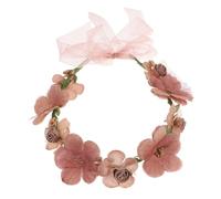 CATIEBYE Diadema Floral De Novia y Dama De Honor Tocado De Flores Para Bodas Playa Accesorio De Cabello Bohemio Diadema De Guirnalda Floral Para Fiestas y Eventos Especiales