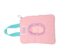 CATIEBYE Dispensador Portátil de Toallitas Húmedas sin Olor Extraño para Bebés Funda de Algodón Rosa Colgante para Cochecito Adecuado para Viajar y Uso Diario