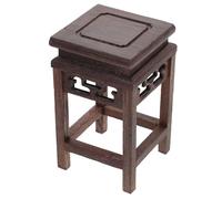CATIEBYE Estante de Exhibición Antiguo para Macetas de Estilo Chino, Base de Madera para Maceta Ligera y Ahorra Espacio, Adecuado para Decoración del Hogar Estilo Varios Estilos