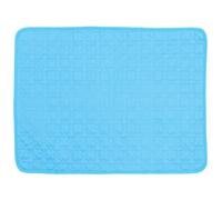 CATIEBYE Esterilla Refrescante para Perros y Gatos Azul S, Cojín de Seda de Hielo Lavable, Manta Autoenfriante Portátil para Mascotas, Alfombrilla de Cama para Verano, Uso Interior