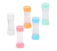 CATIEBYE Estuche Transparente para Lentes de Contacto, Caja de Plástico Portátil 5 Unidades, Organizador Pequeño a Prueba de Fugas para Viaje, Escuela y Deporte, Soporte Color