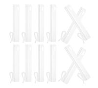 CATIEBYE Ganchos para Cortinas Ajustables 35 Piezas, Clips de Plástico Resistentes 9,5 Cm para Cortinas Plisadas Ducha, Sujeción Segura para Ventanas y Puertas, Accesorios Funcionales