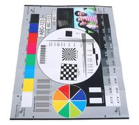 CATIEBYE Herramienta de Calibración de Lentes para CCTV, Tarjeta de Prueba de Enfoque de Cámara 40x30 Cm, Tabla de Ajuste de Monitor para Resolución Alta, Calibrador de Color Profesional