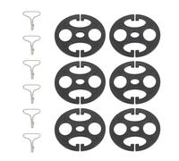 CATIEBYE Juego de 6 Kit de Hebillas Funda del Asiento para Coche Diseño Multifuncional y Material Metal y Plástico, Fácil Instalación y Compatibilidad
